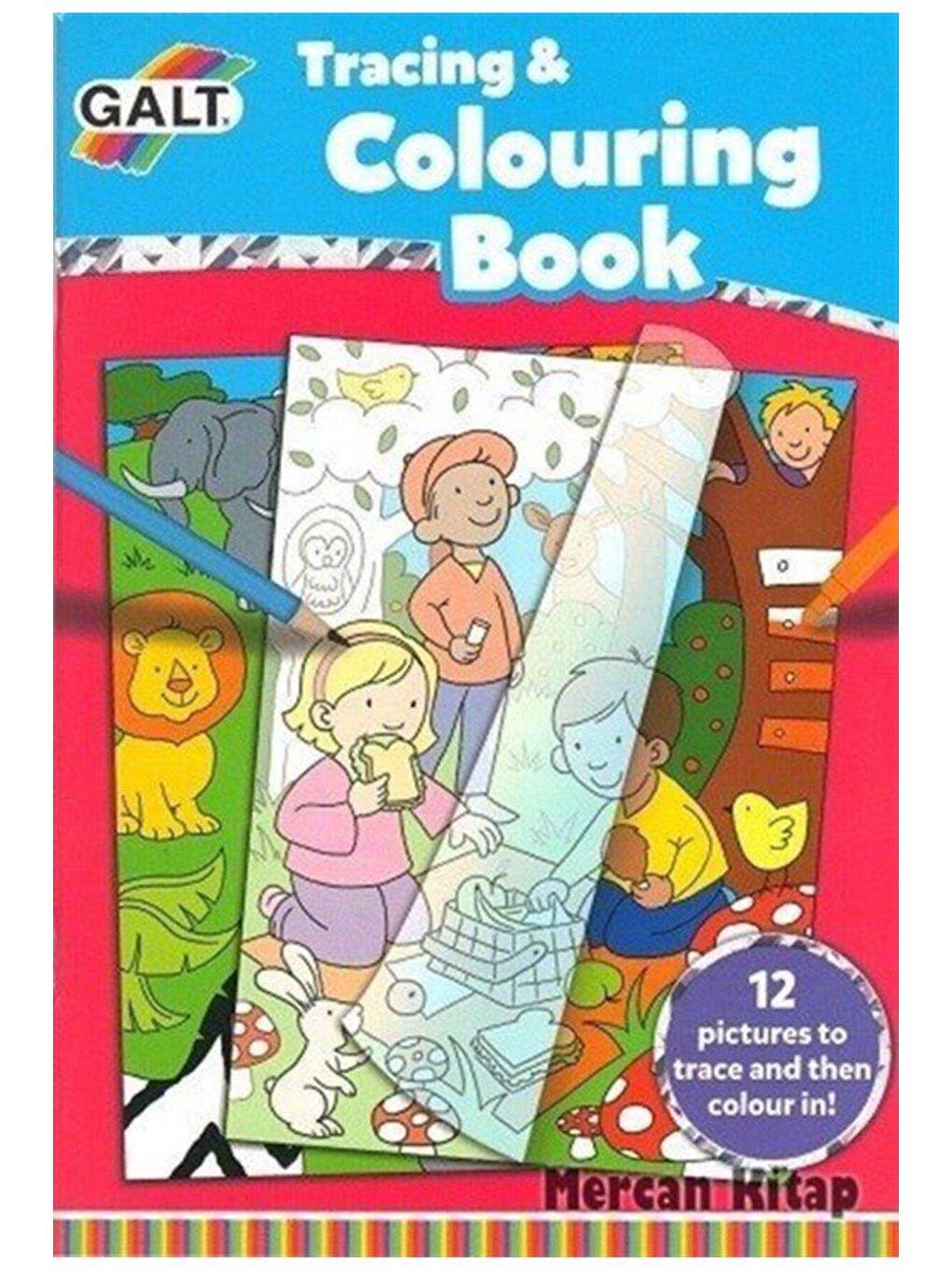 Galt Renksiz Tracing & Colouring Book 5 Yaş+