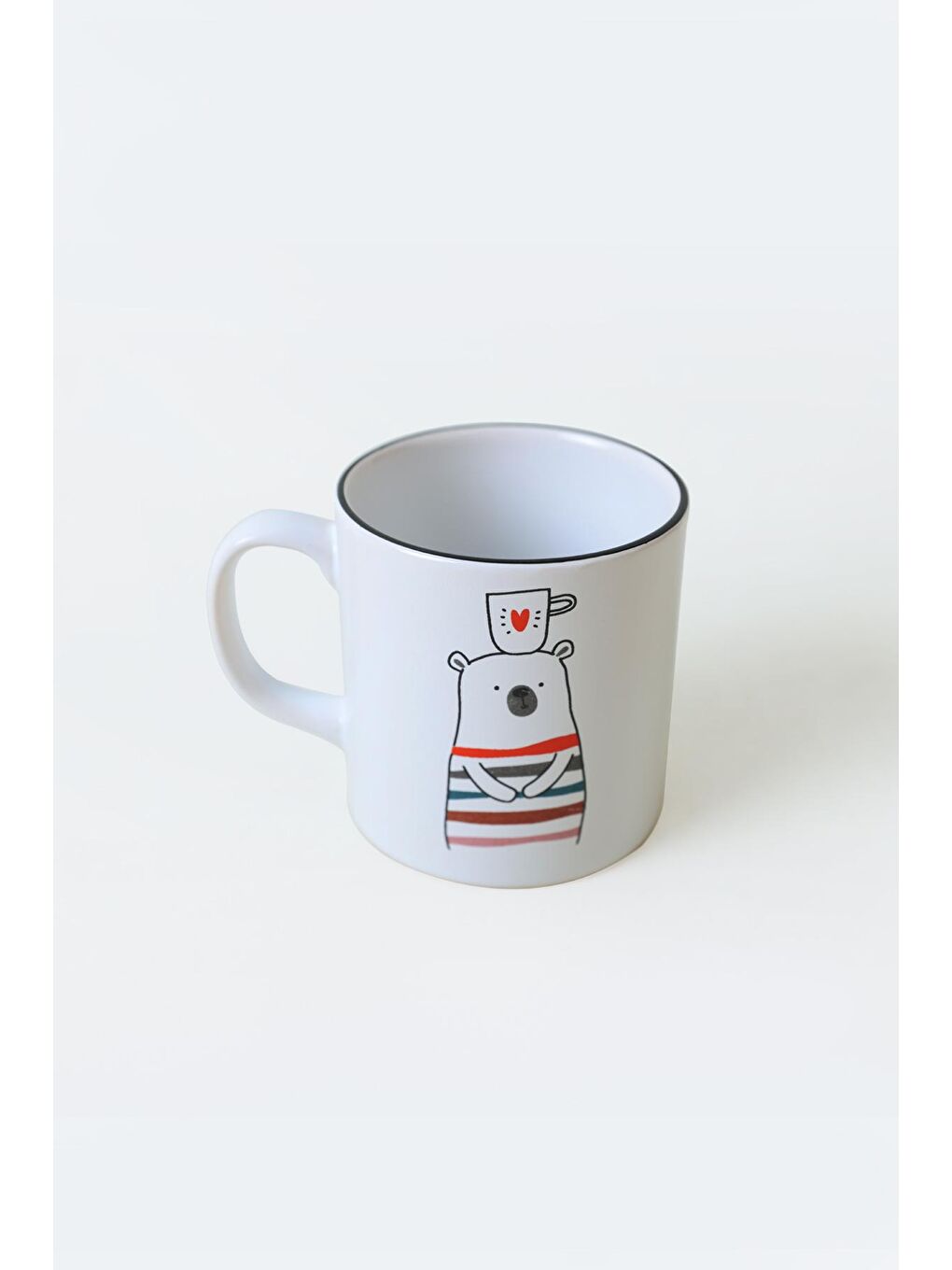 Keramika Beyaz I Love Coffee Silindir Kupa 10 Cm - 3