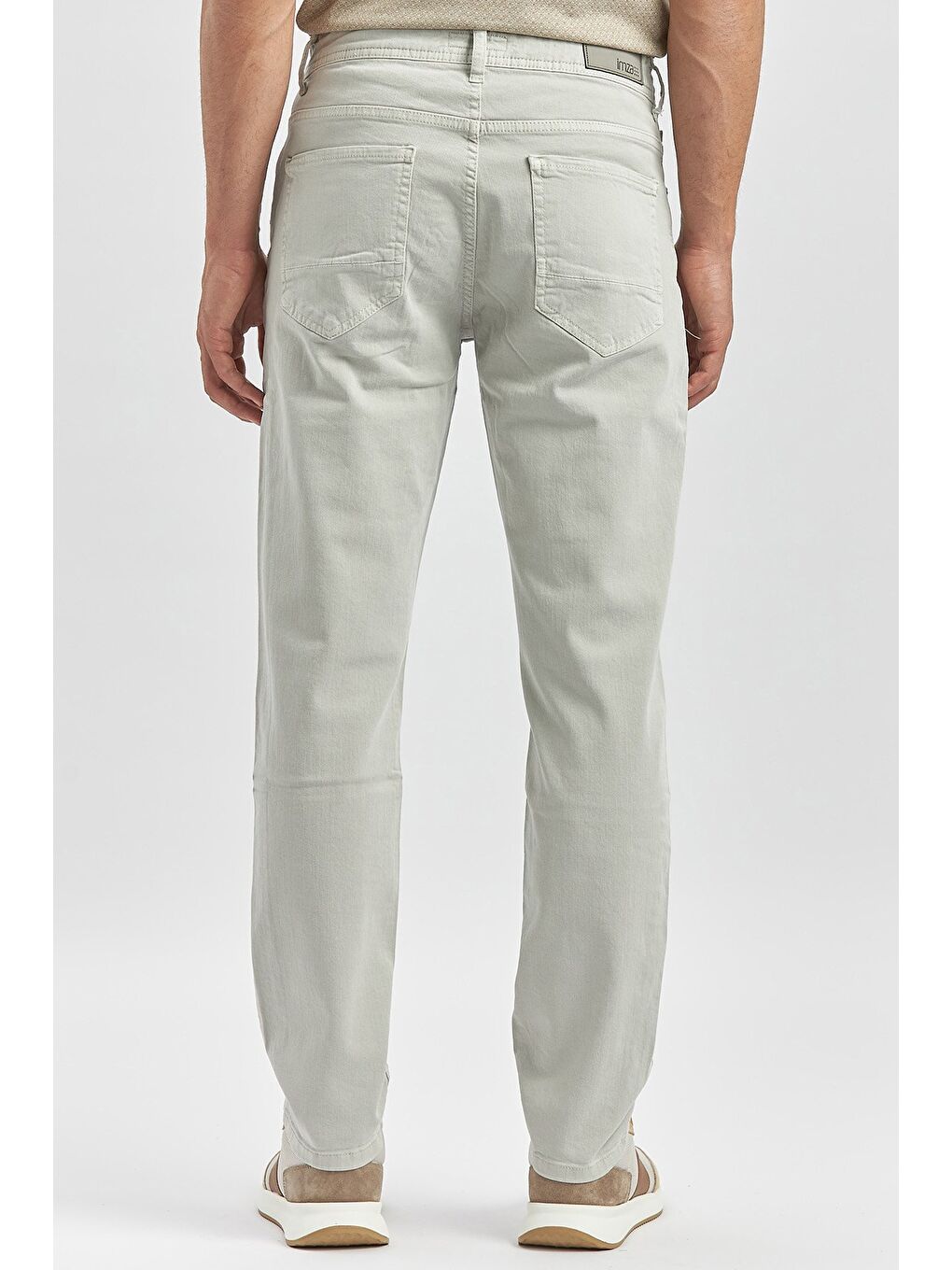 Bej Taş Rengi Pamuklu 5 Cep Casual Slim Fit 5 Cep Pantolon 1003240319-3