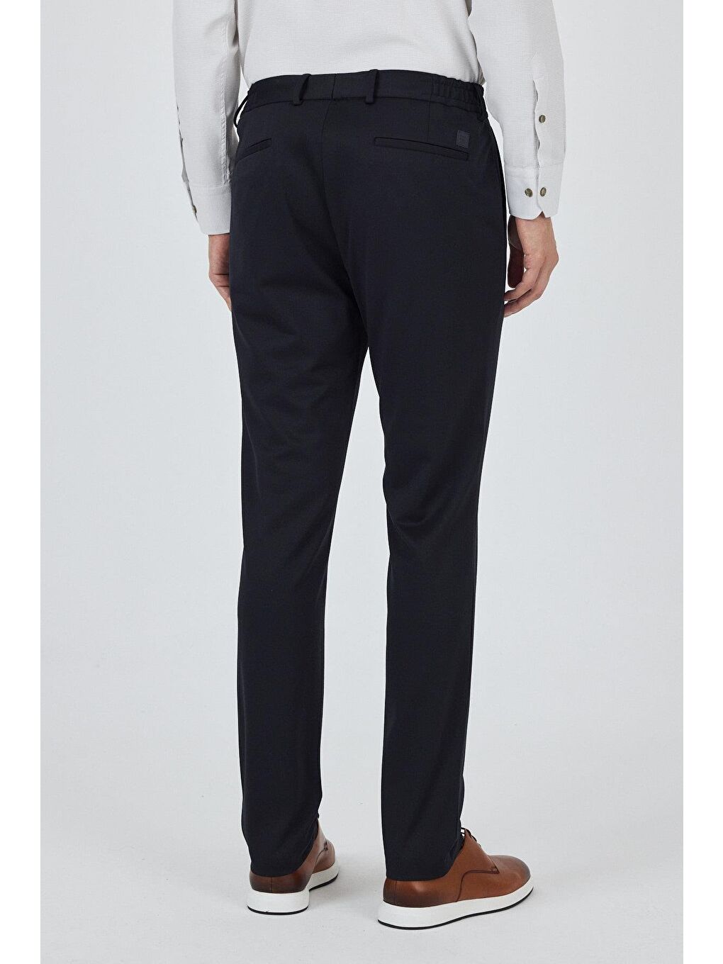 Koyu Lacivert Esnek Yandan Cepli Casual Slim Fit Jogger Pantolon 1003250157-4