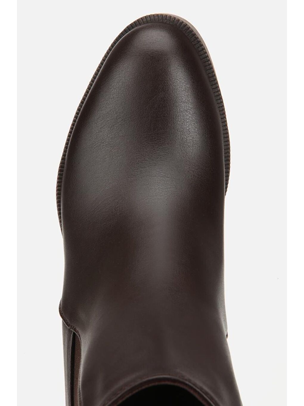 Kadın Kahverengi Lastik Detaylı Topuklu Bot-4