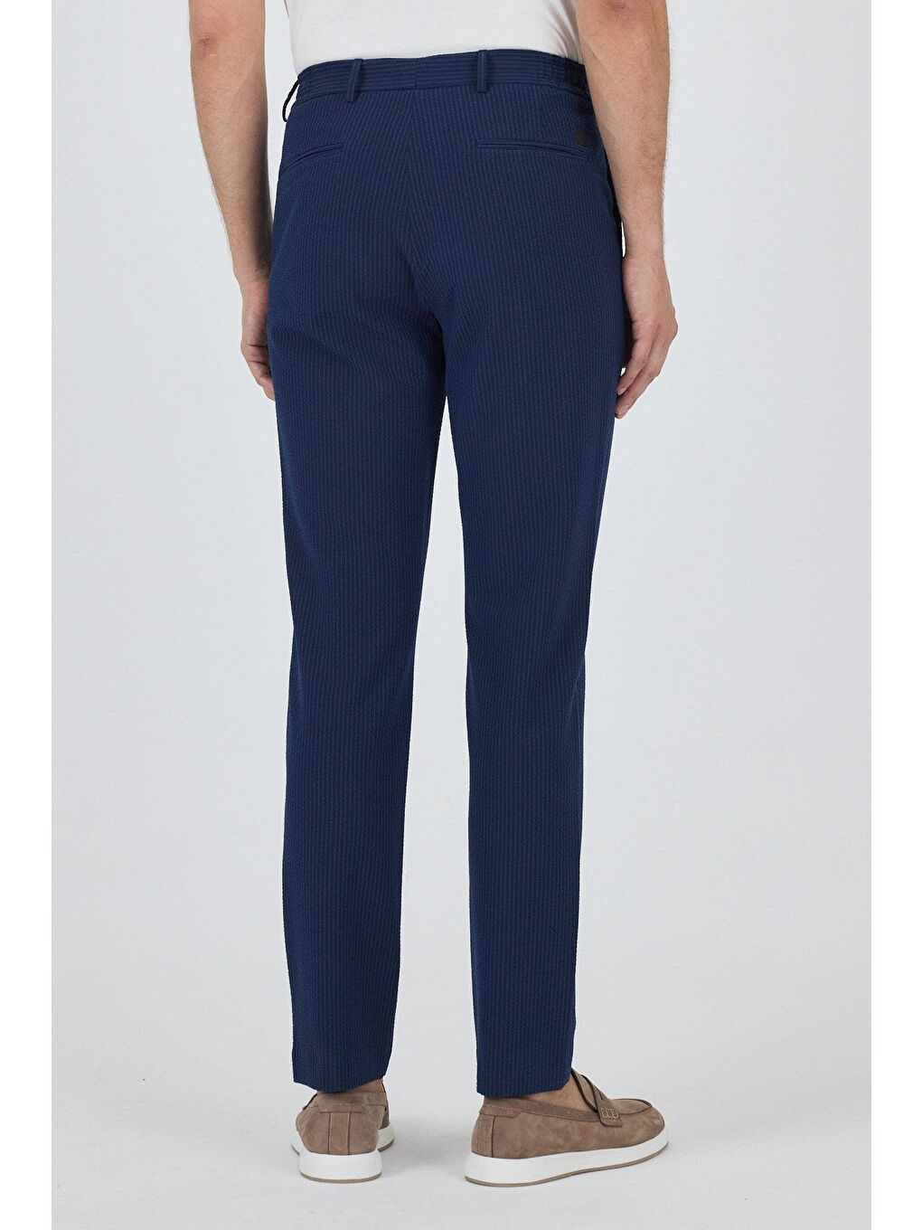 Koyu Lacivert Esnek Yandan Cepli Casual Comfort Fit Jogger Pantolon 1003250117-5