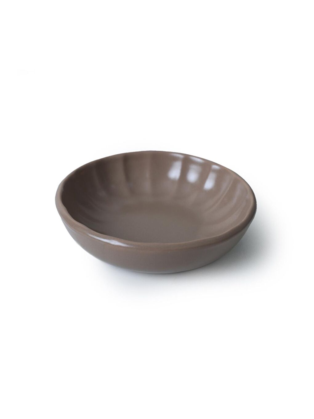 Keramika Kahverengi Mat Toprak Taupe Sirius Çerezlik / Sosluk 12 Cm 6 Adet - 4