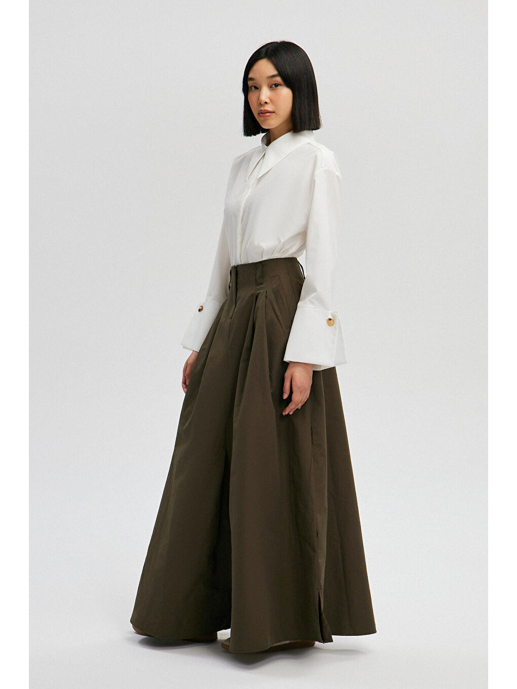 Haki Pensli A Kesim Etek-3