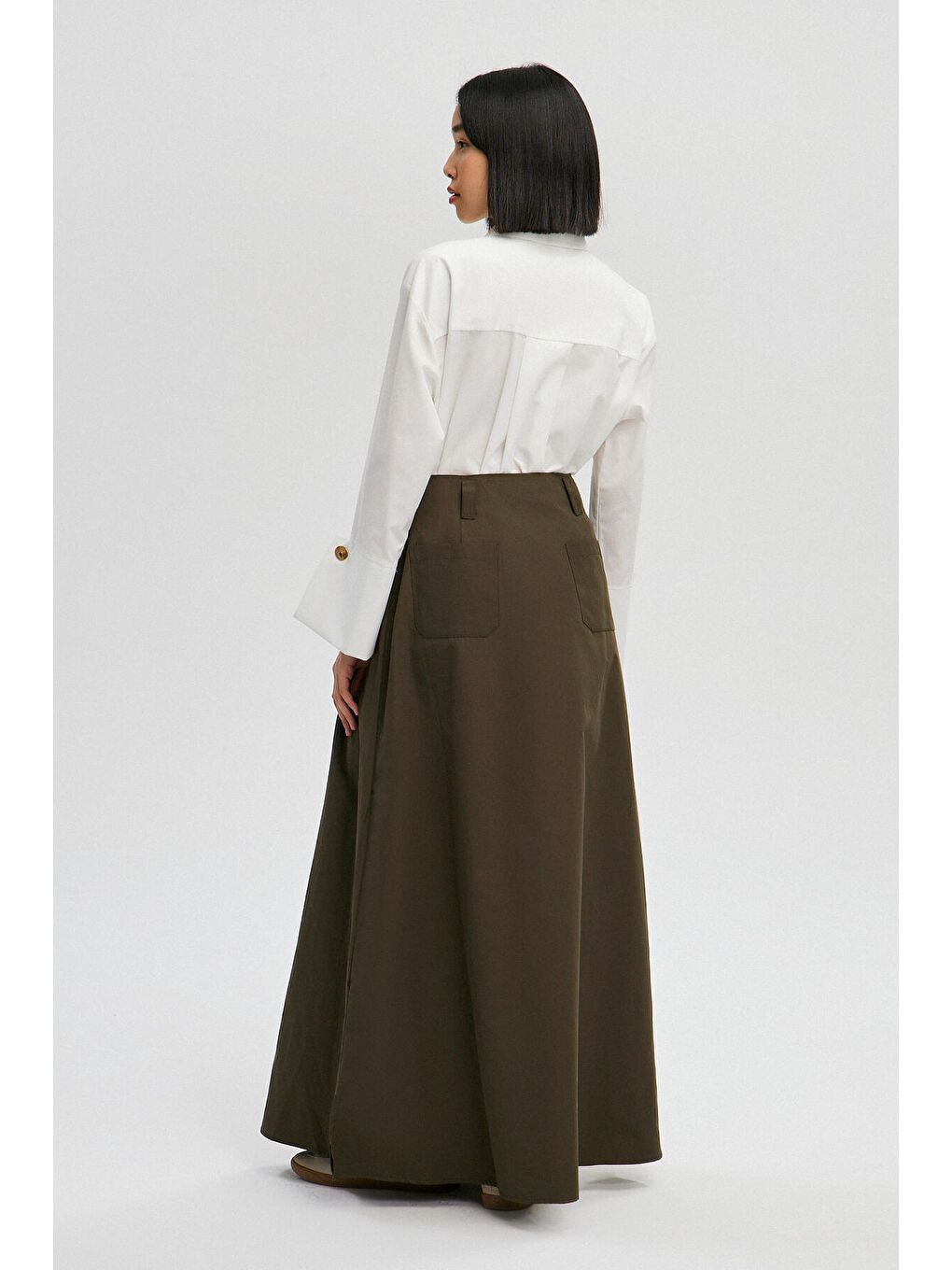 Haki Pensli A Kesim Etek-4