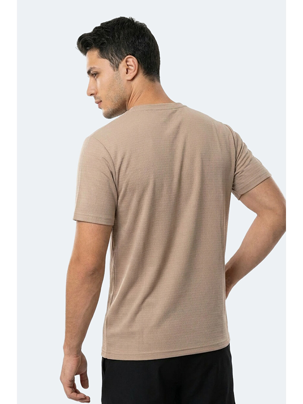 Bej Hugger Erkek Vizon Tişört-4