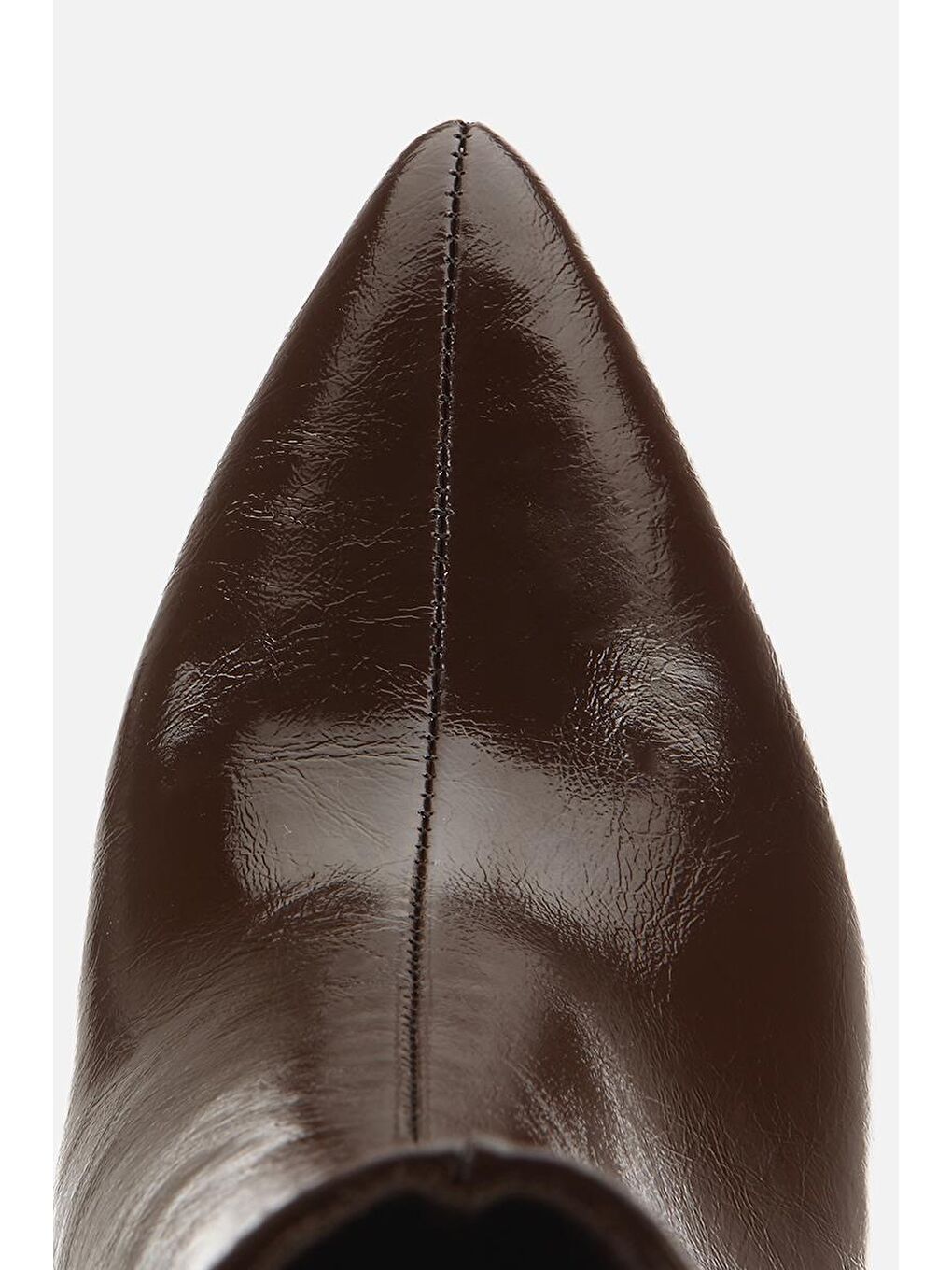 Kadın Kahverengi Gold Detaylı Sivri Burunlu Topuklu Bot-4