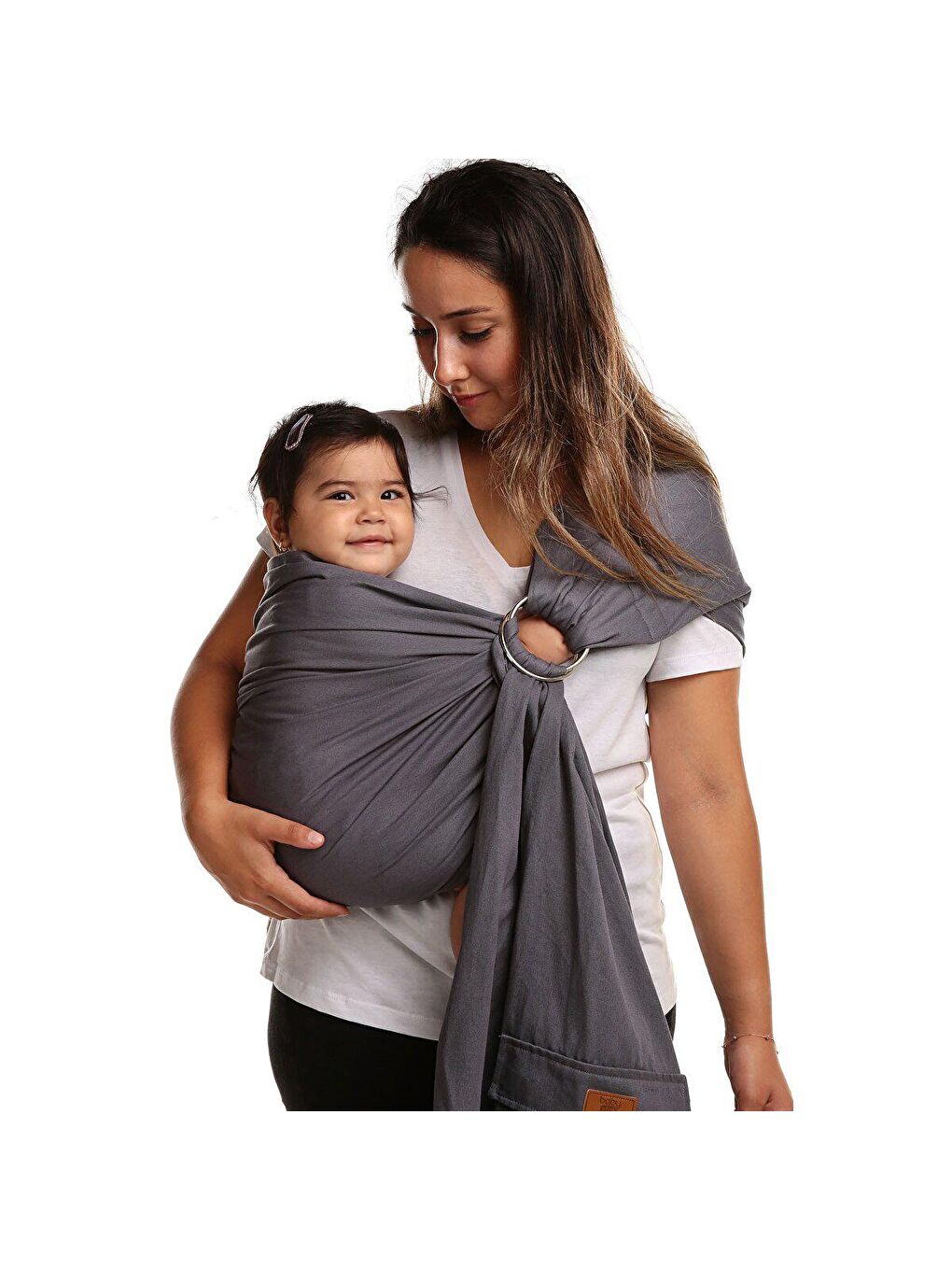 baby plus Gri Wrap Sling Ana Kucağı