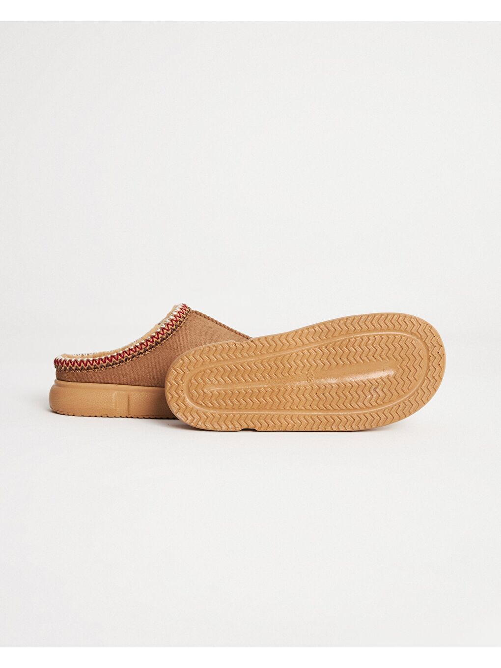 Kahverengi Kadın Etnik Desenli Ev İçi Ayakkabı - Mary-2