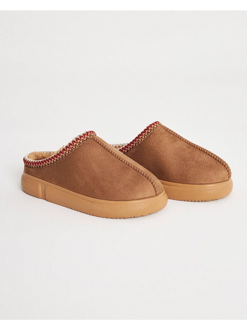 Kahverengi Kadın Etnik Desenli Ev İçi Ayakkabı - Mary-4