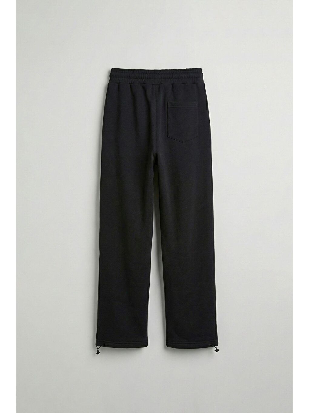 Erkek Şardonlu Basic Baggy Eşofman Altı Siyah-1