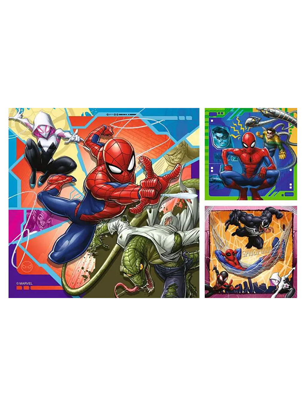 Çocuk Puzzle 3x49 Parça Marvel Spider Man Rpk120041153-1