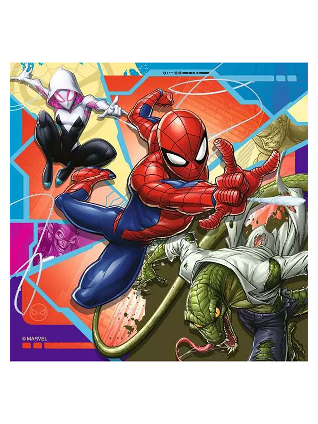 Çocuk Puzzle 3x49 Parça Marvel Spider Man Rpk120041153-3