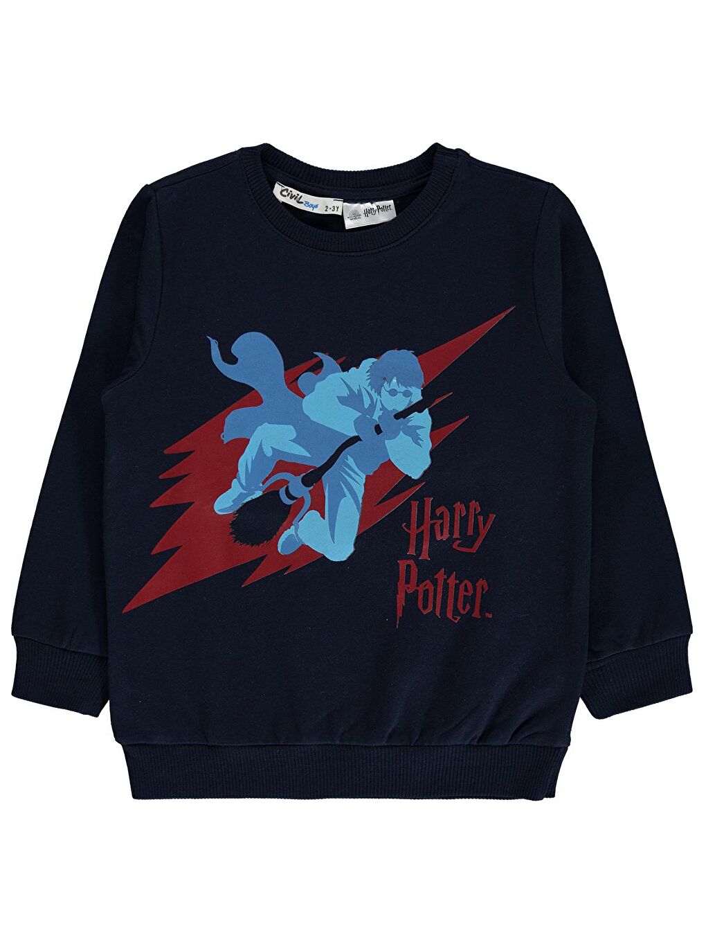 Civil Lacivert Harry Potter Erkek Çocuk Sweatshirt 2-5 Yaş Lacivert