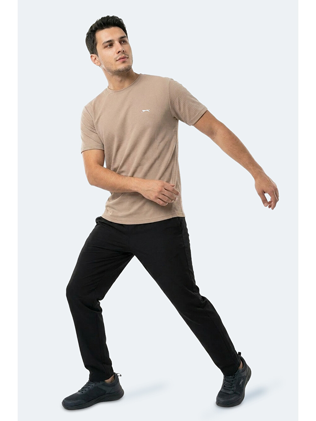 Bej Hugger Erkek Vizon Tişört-6