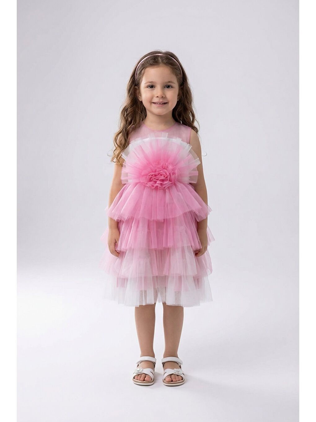 Pembe Kız Çocuk Abiye