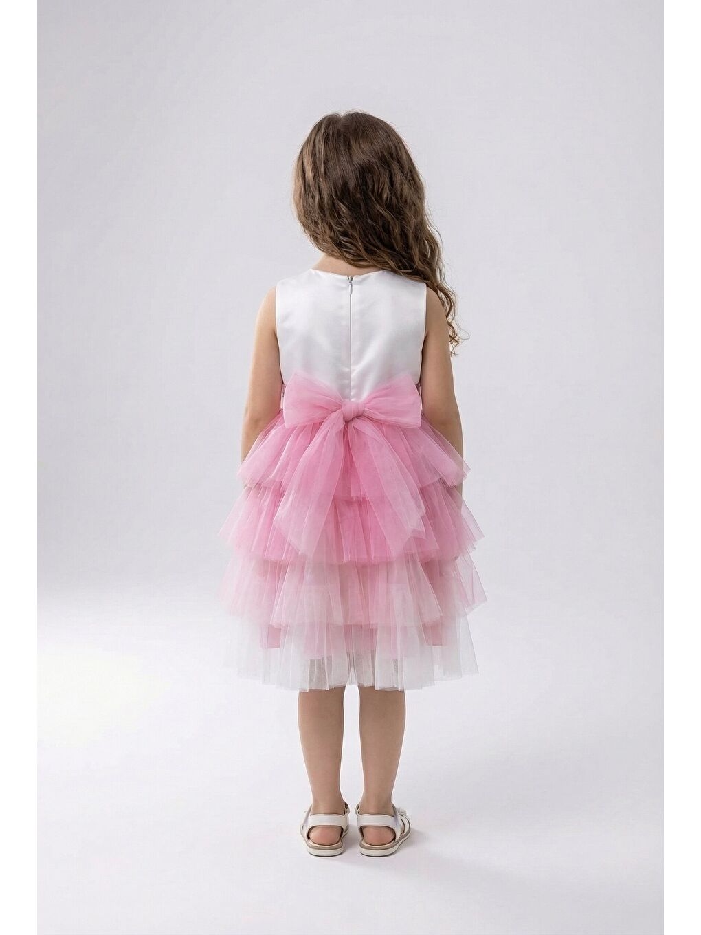 Pembe Kız Çocuk Abiye-2