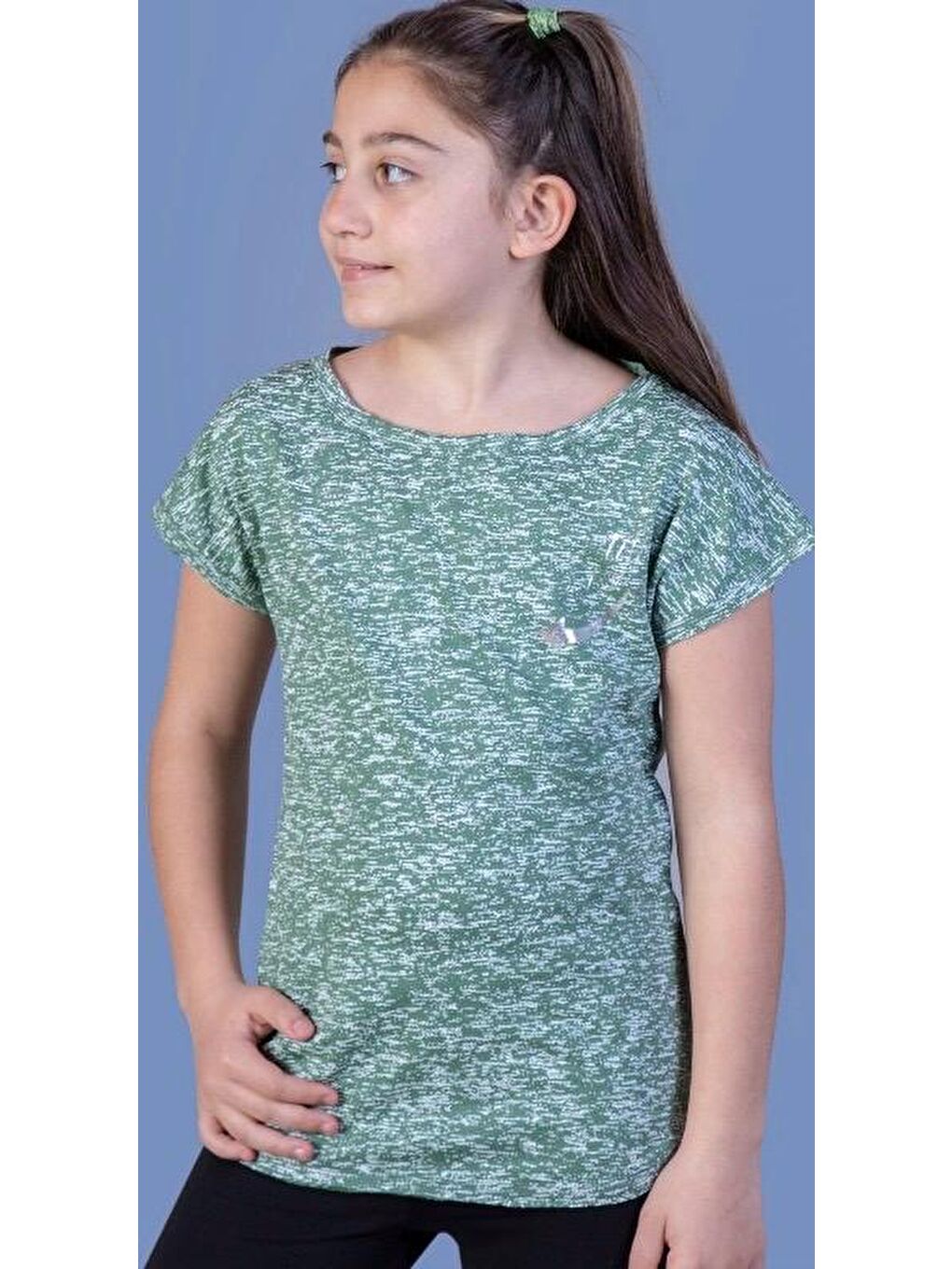 Yeşil Kız Çocuk Thıs Is Me Baskılı T-shırt