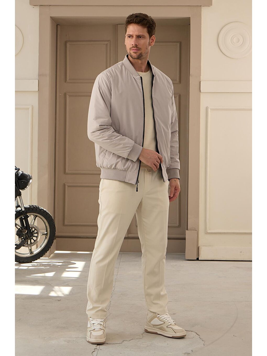 Lacivert Unisex Çift Taraflı Giyilebilir Regular-fit Kalıp Su Geçirmez Mont-1