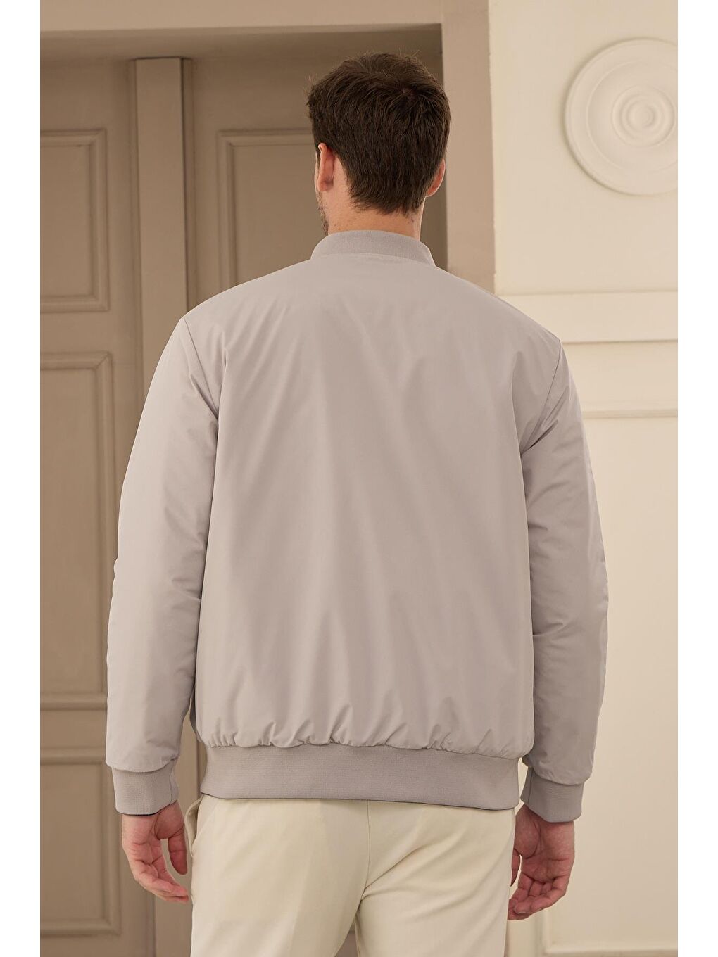 Lacivert Unisex Çift Taraflı Giyilebilir Regular-fit Kalıp Su Geçirmez Mont-5