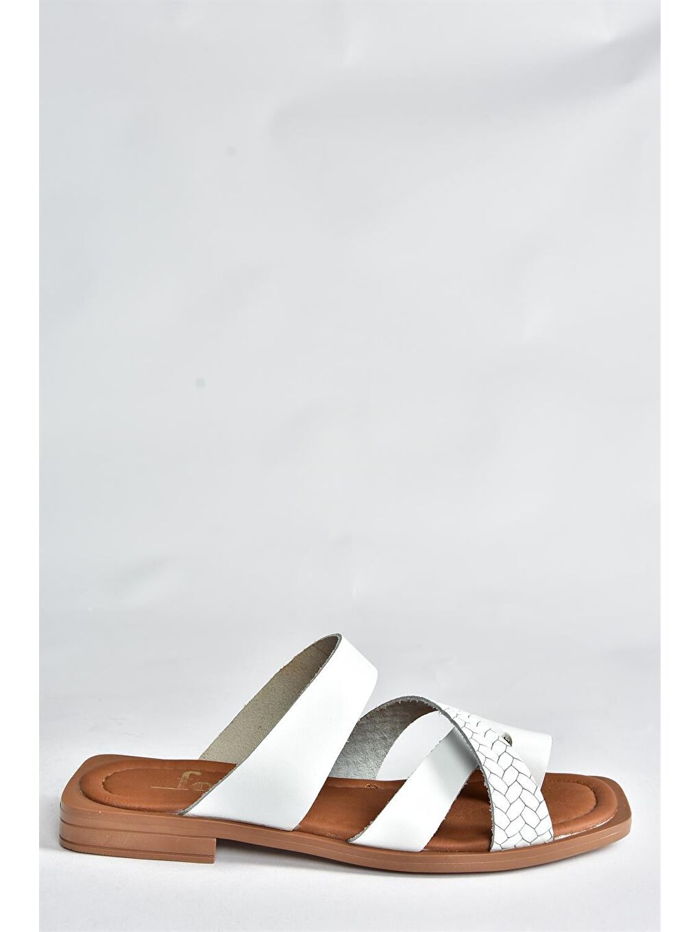 P291039603 Beyaz Kadın Terlik-3