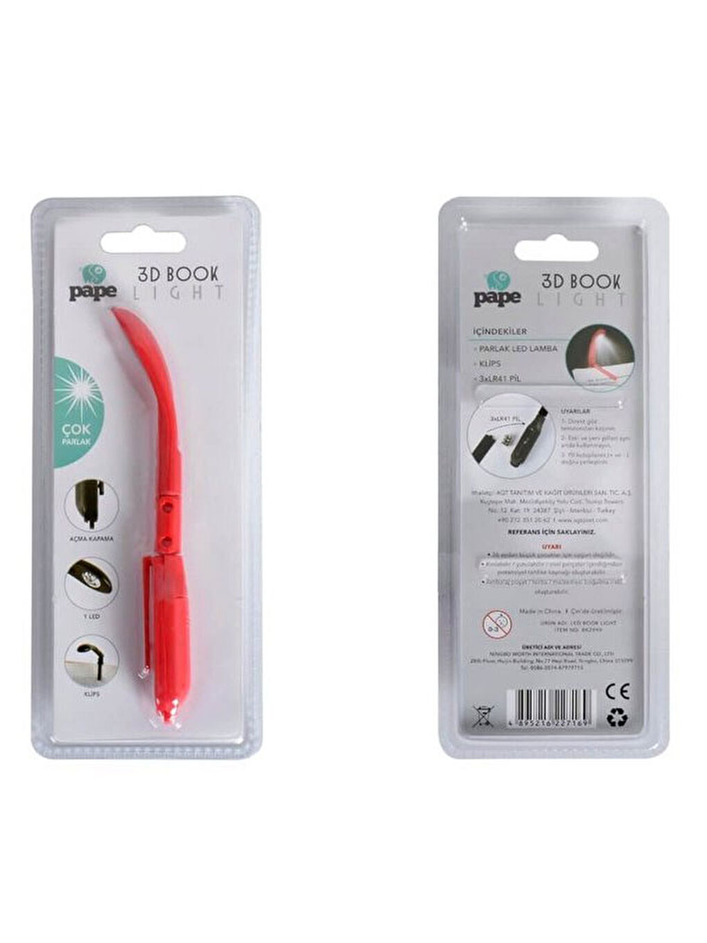 Led Book Light Kitap Okuma Işığı