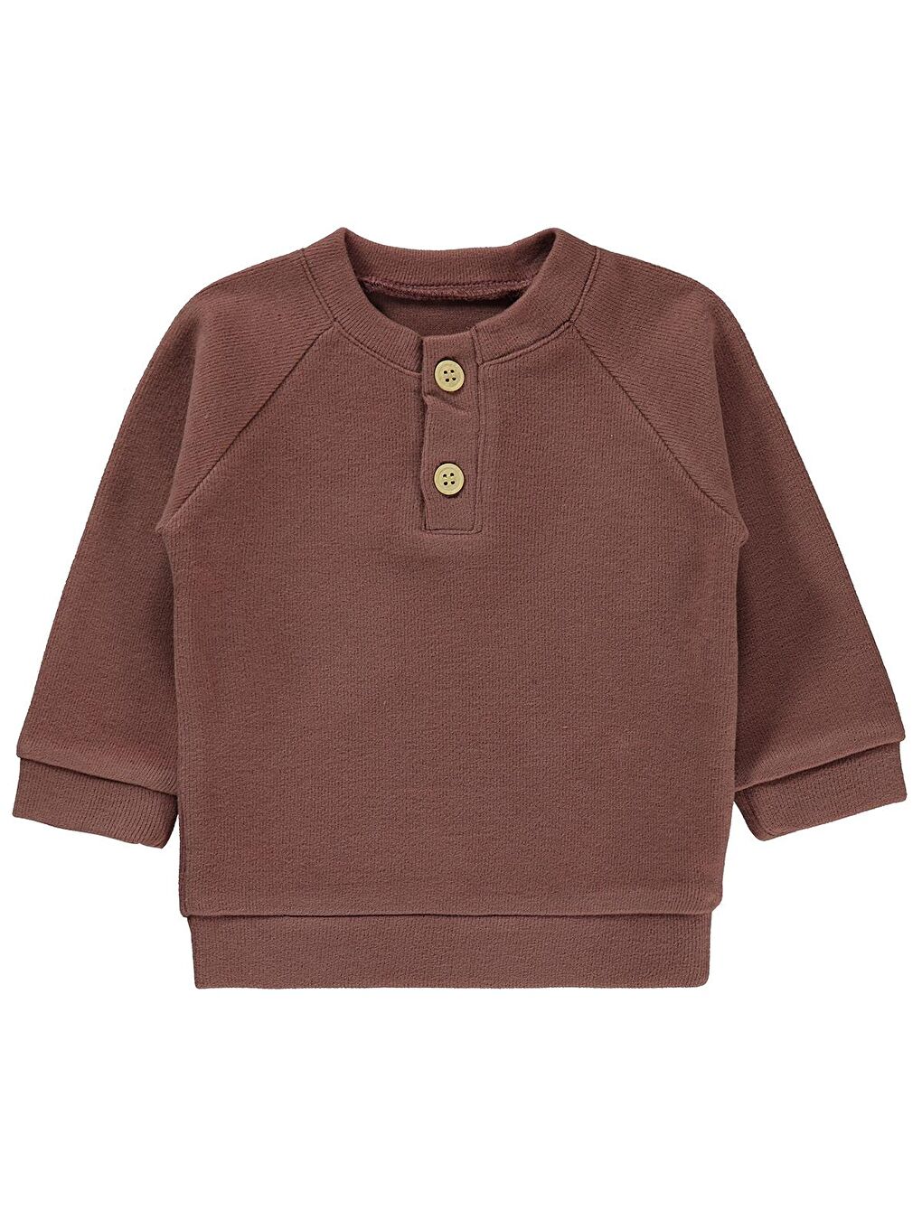 Civil Açık Kahverengi Erkek Bebek Sweatshirt 6-18 Ay Açık Kahve