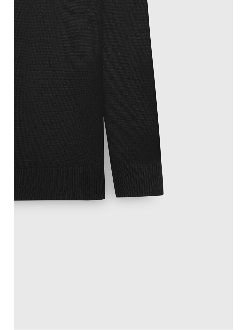 Erkek Siyah Yünlü Sıcak Tutan Standart Fit Normal Kesim Tam Balıkçı Yaka Triko Kazak-8