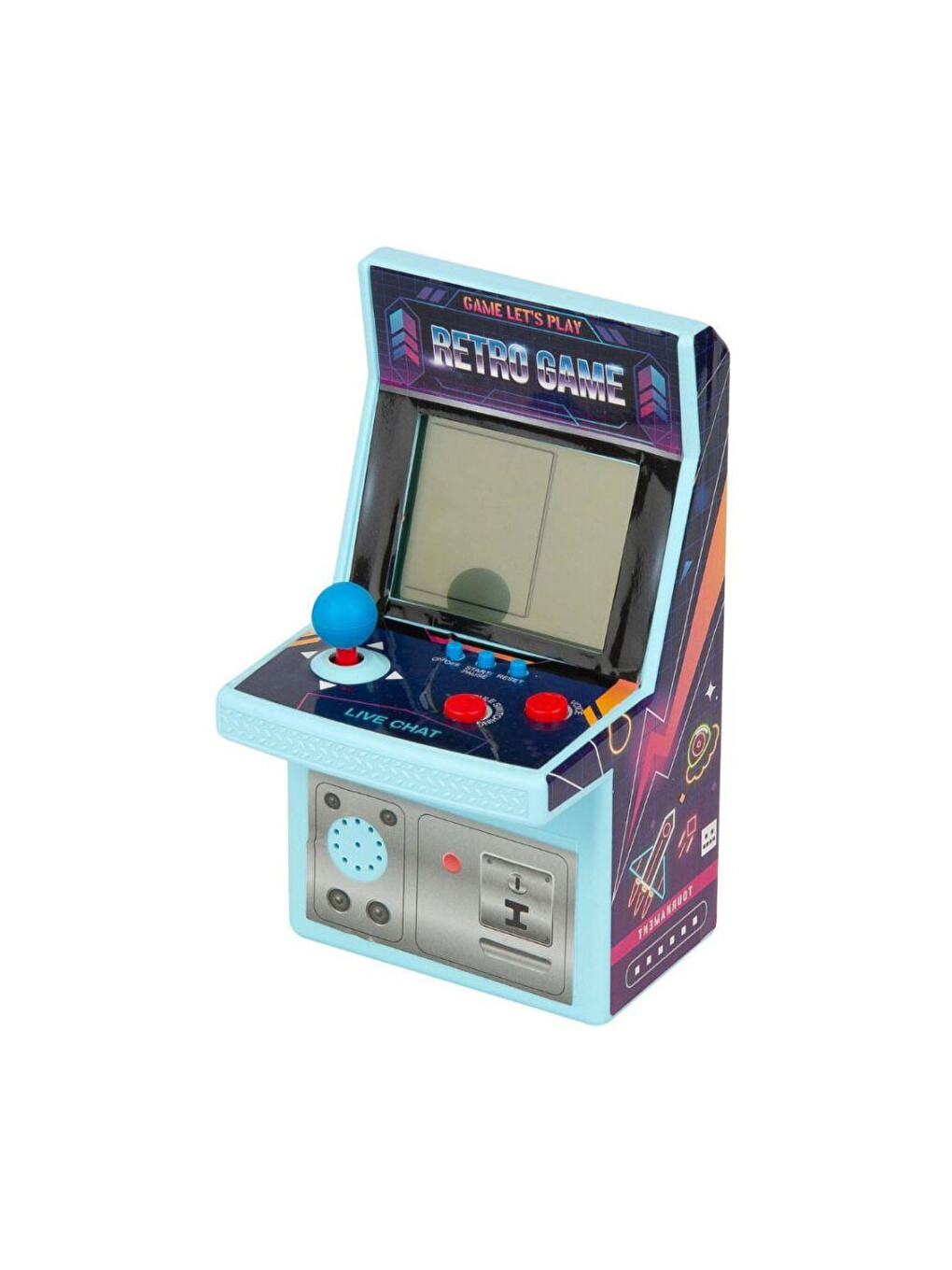 Nostaljik Tetris Oyun Konsolu Kartela Mavi Xy2022a-1