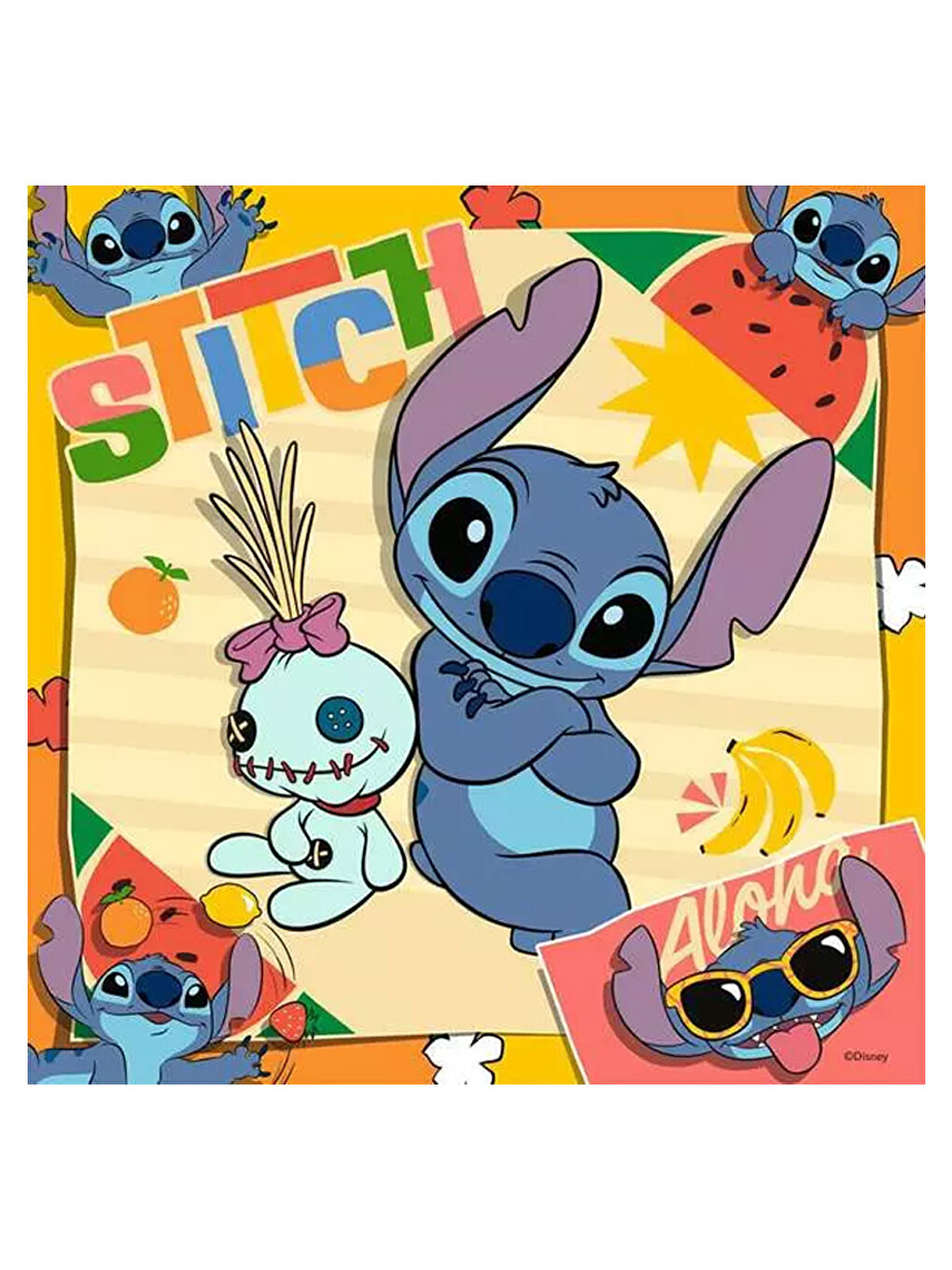 Çocuk Puzzle 3x49 Parça Disney Stitch Rpk120041146-3