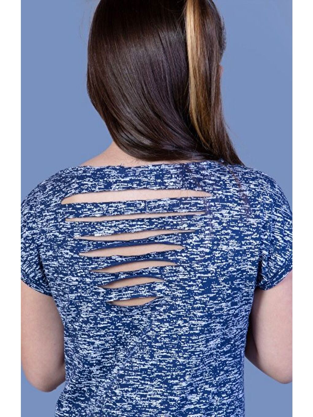 Lacivert Kız Çocuk Thıs Is Me Baskılı T-shırt-1