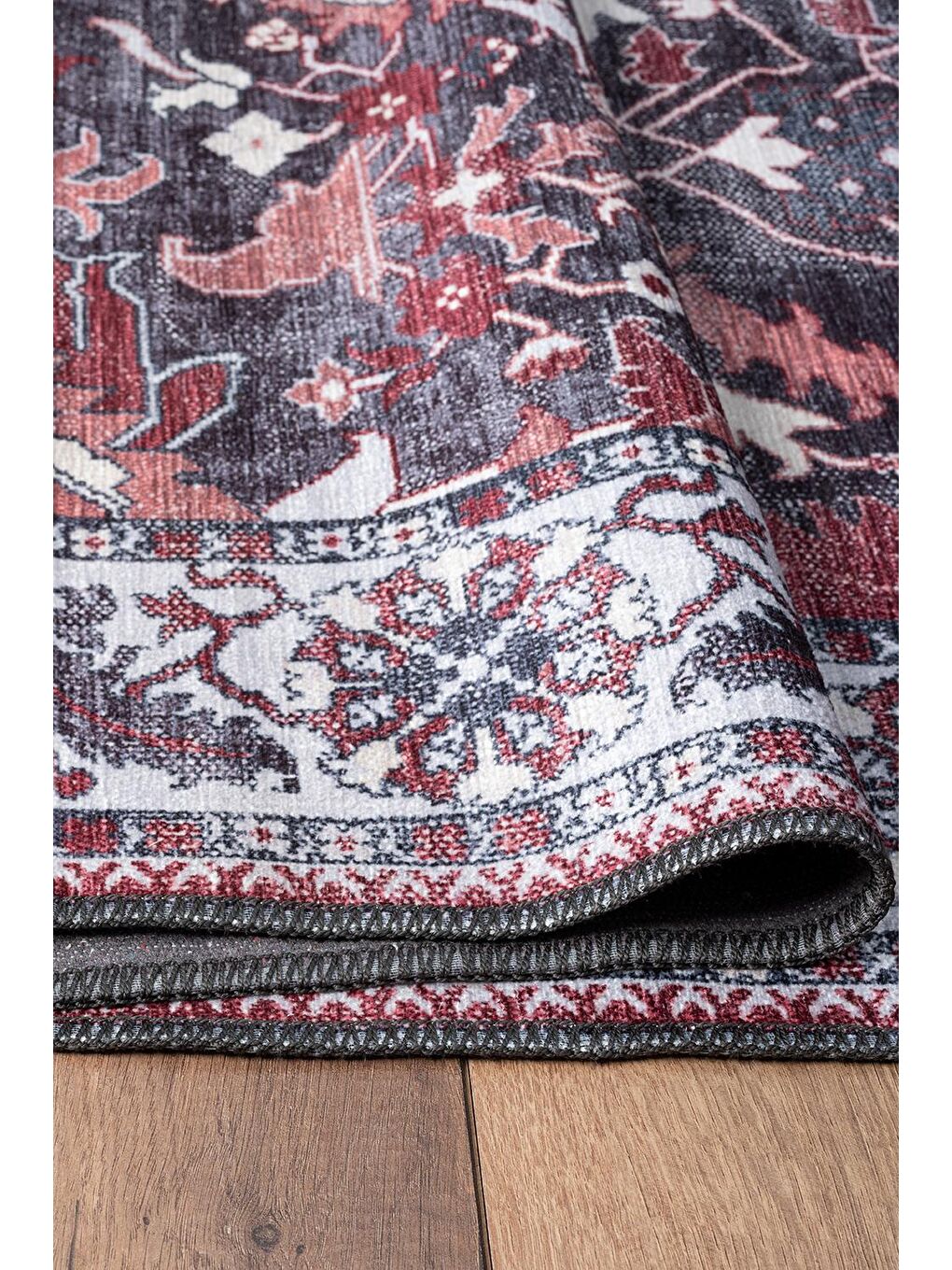 Karışık Antico 2354 Pamuk Tabanlı Yıkanabilir Otantik Vintage Klasik Eskitme Halı-160x230-1