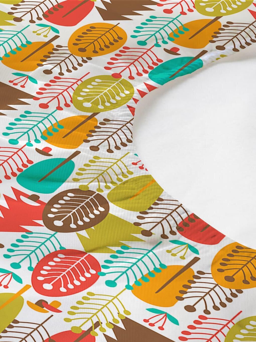 Karışık Renkli Desenli Baskılı Tek Kişilik Lastikli Çarşaf Seti-1