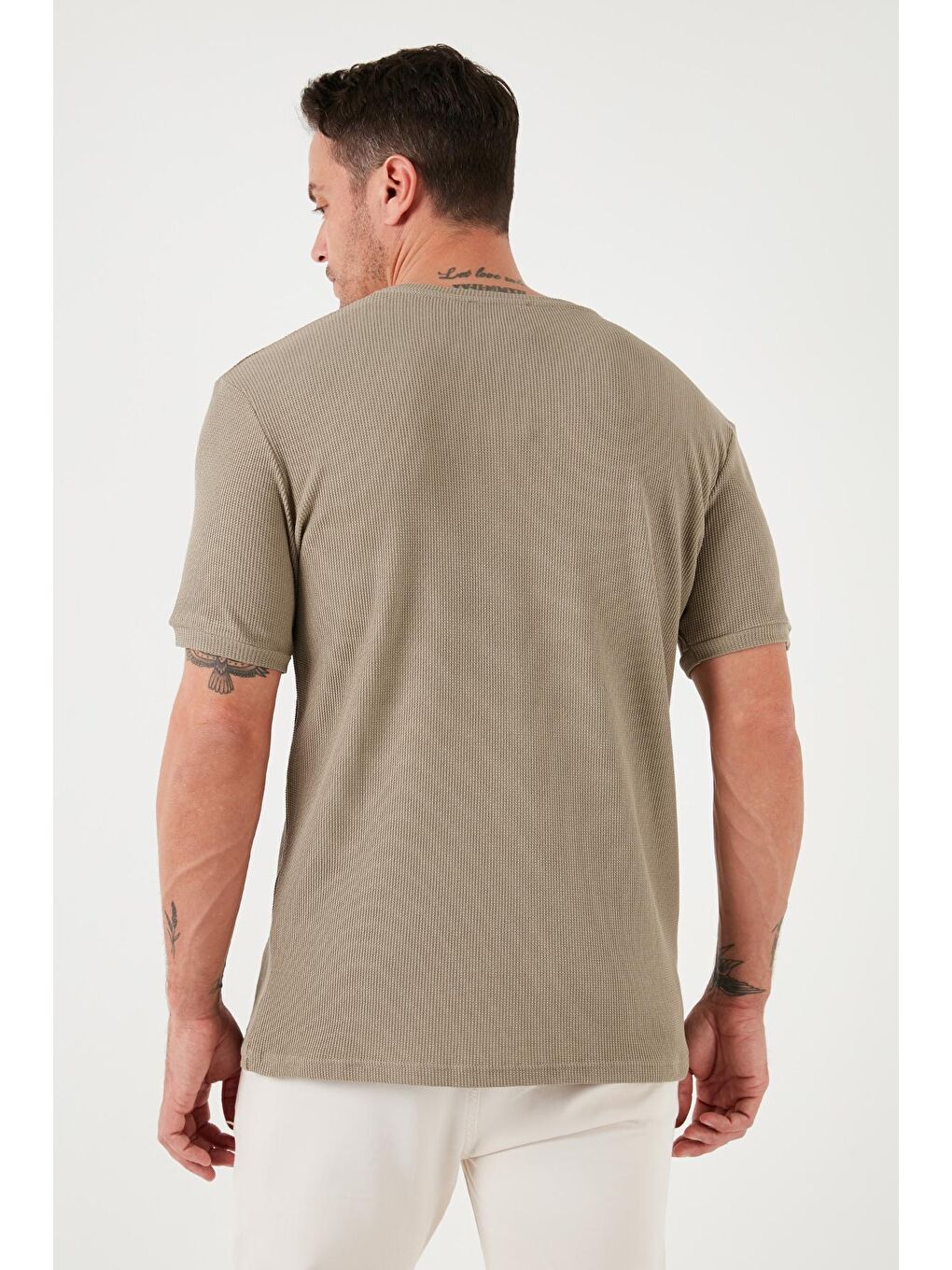 Buratti Vizon Pamuklu Bisiklet Yaka Regular Fit Basic T Shirt 5902759 - 4