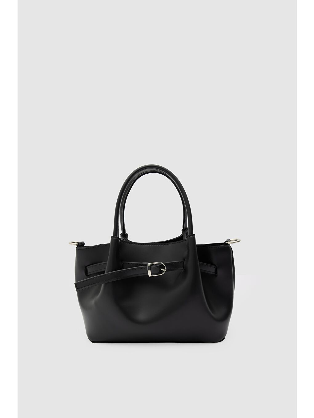 Polka Kemerli El Ve Çapraz Çanta Siyah