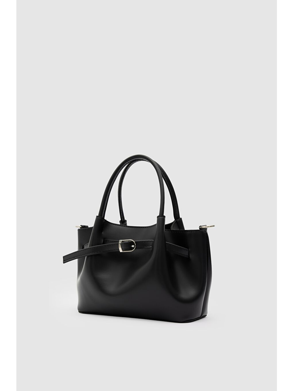 Polka Kemerli El Ve Çapraz Çanta Siyah-2