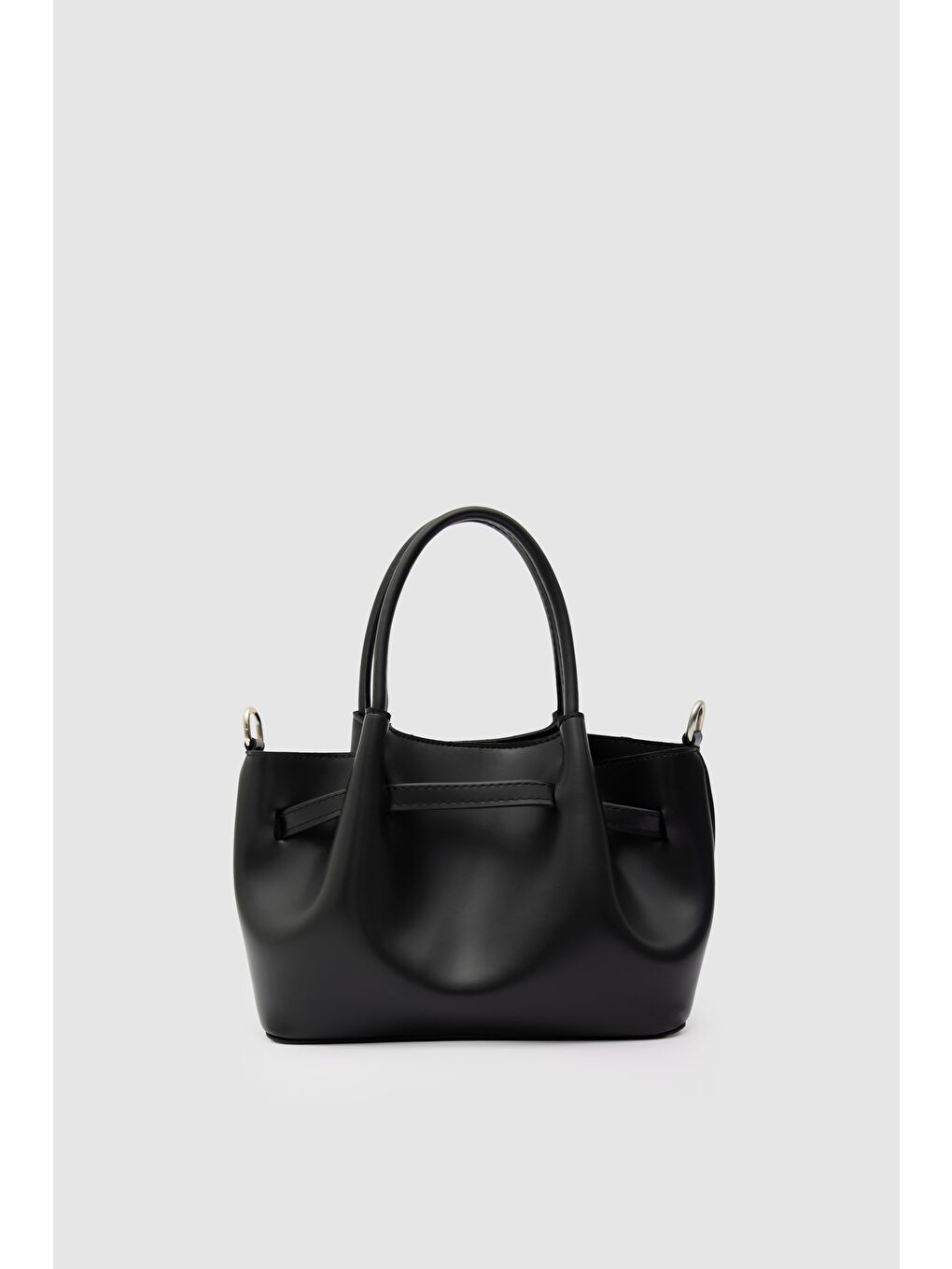 Polka Kemerli El Ve Çapraz Çanta Siyah-4