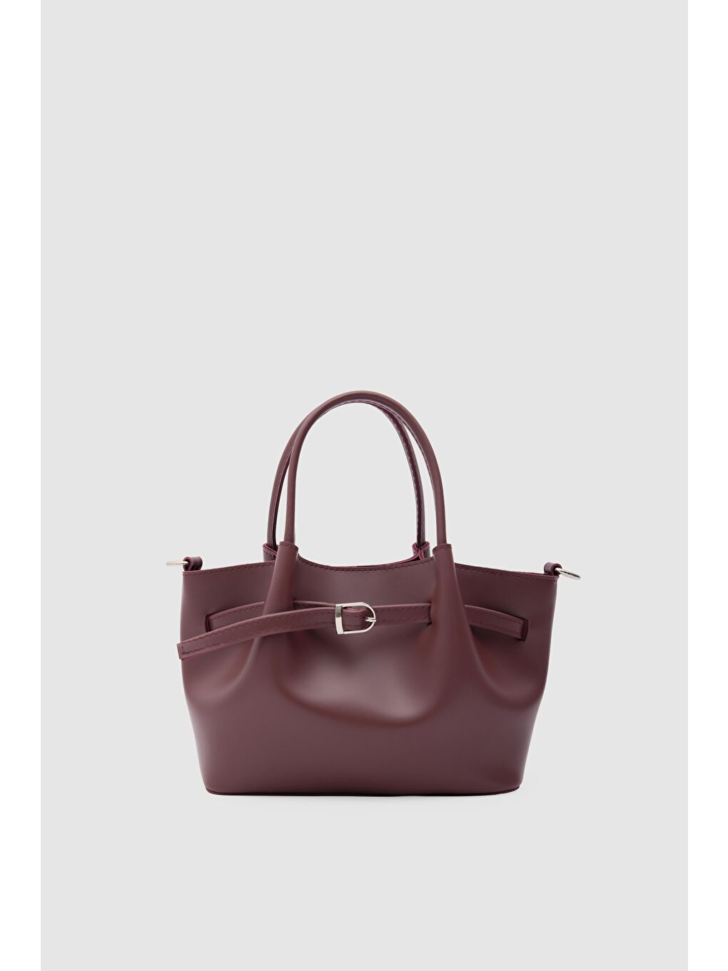 Polka Kemerli El Ve Çapraz Çanta Bordo