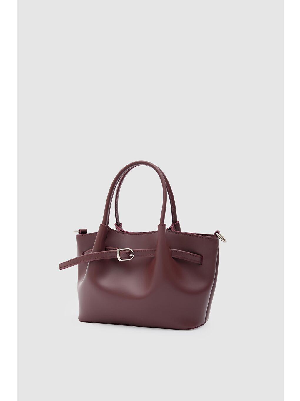 Polka Kemerli El Ve Çapraz Çanta Bordo-2