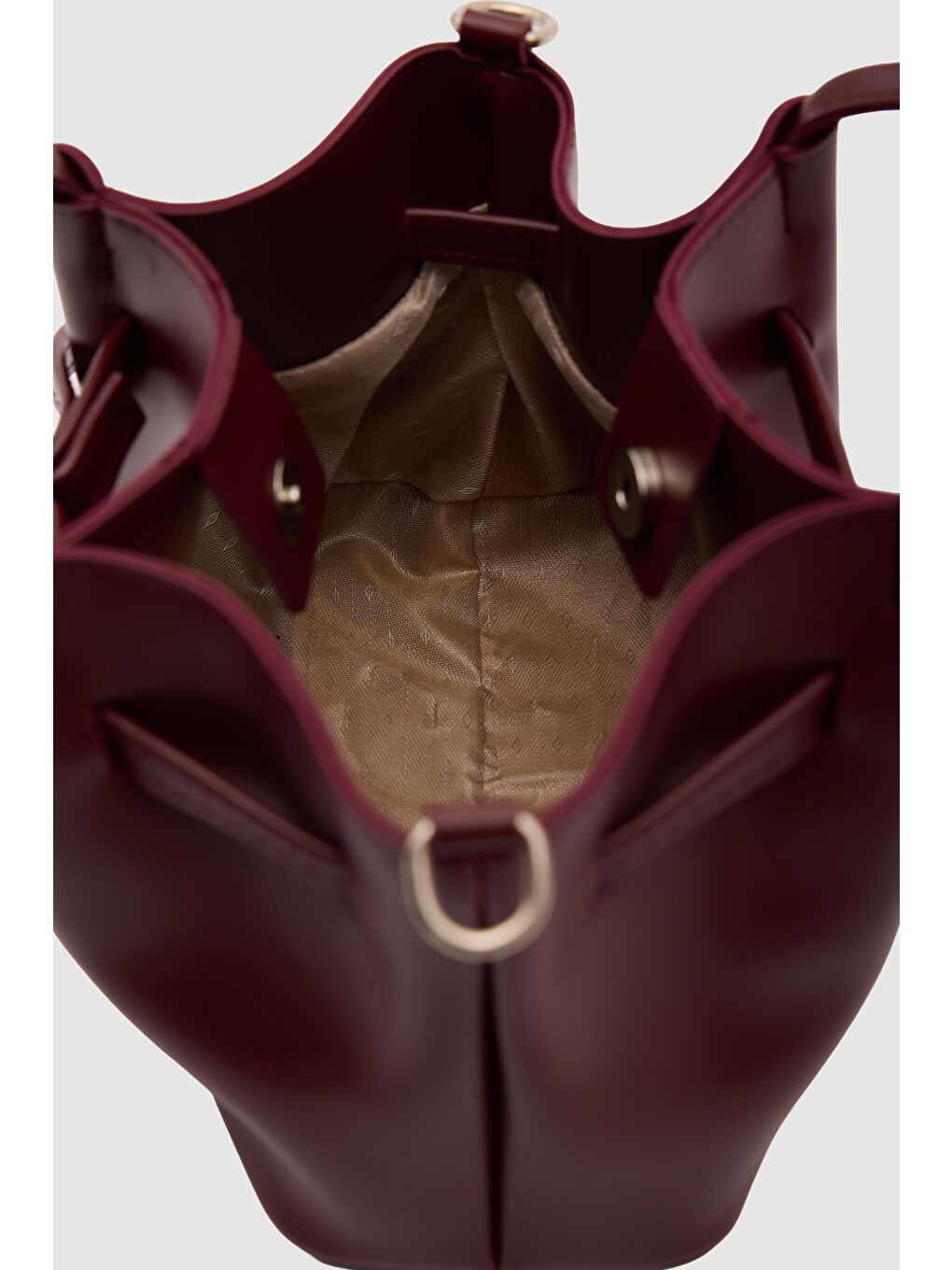 Polka Kemerli El Ve Çapraz Çanta Bordo-3