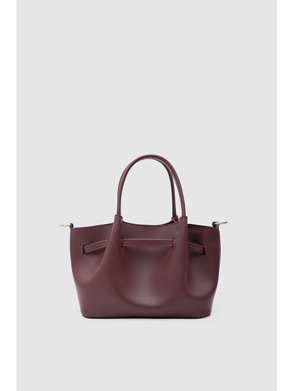 Polka Kemerli El Ve Çapraz Çanta Bordo-5