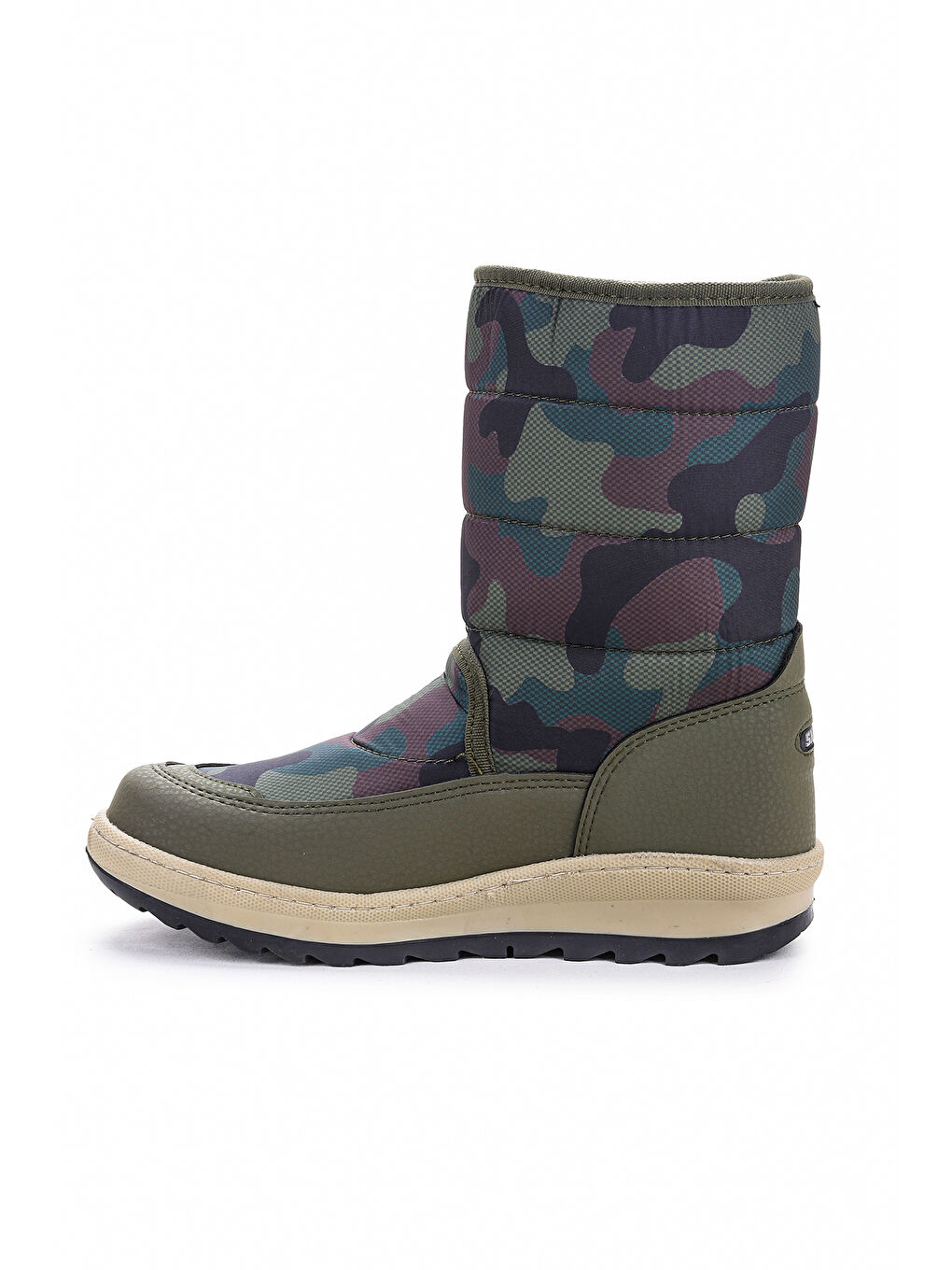 Haki Lp 8090 Kamuflaj Erkek Çocuk Kar Bot Ayakkabı-5
