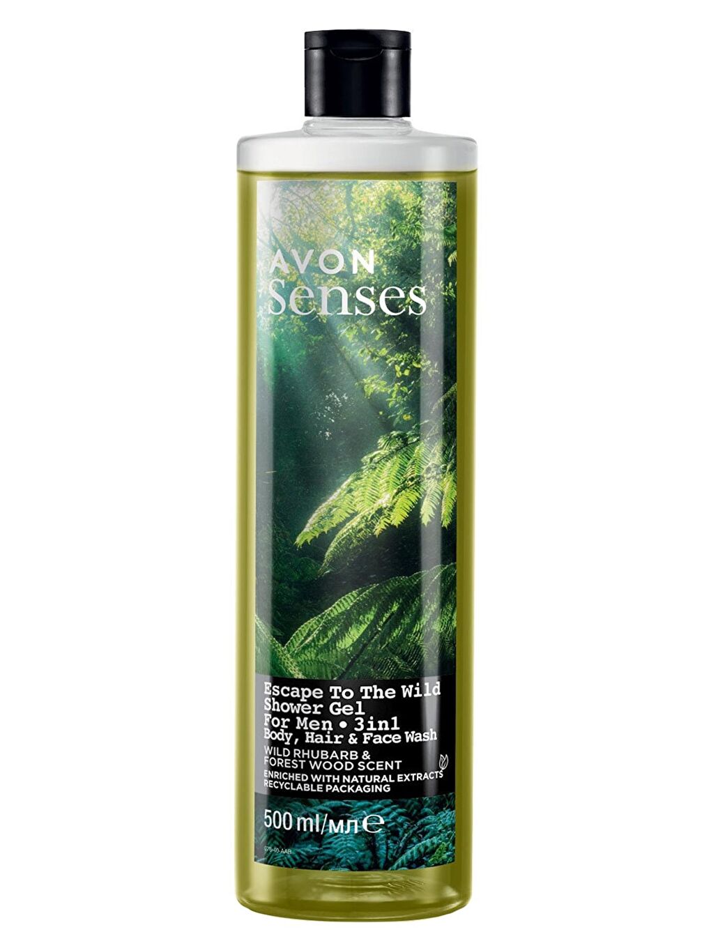 Senses Escape to the Wild Saç Vücut ve Yüz için Erkek Duş Jeli 500 Ml.