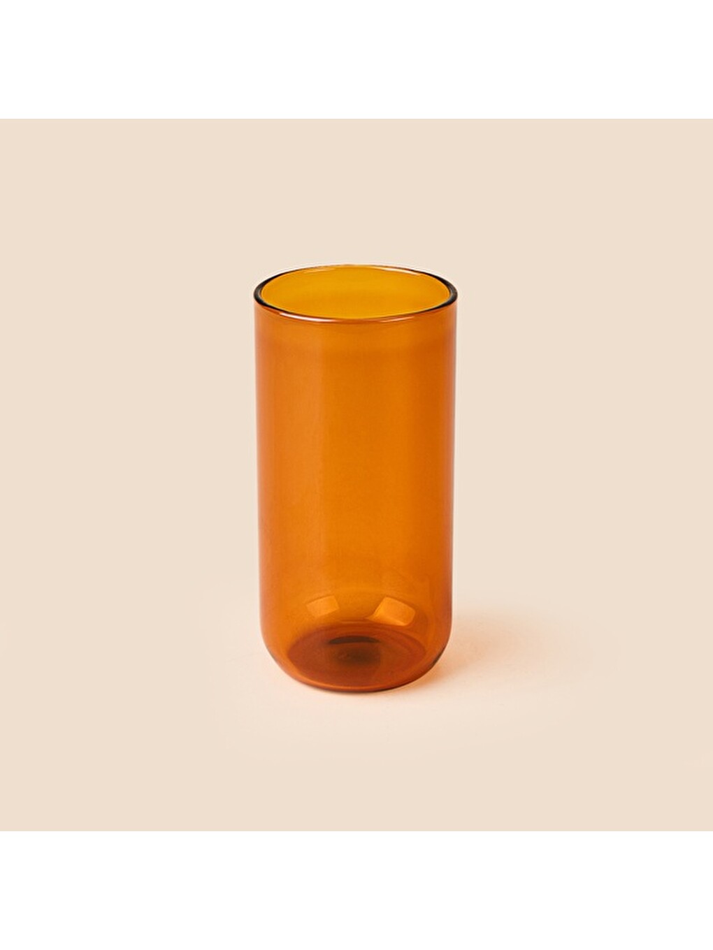 Sarı 4'lü Cam Bardak - Amber - 460 Ml-1