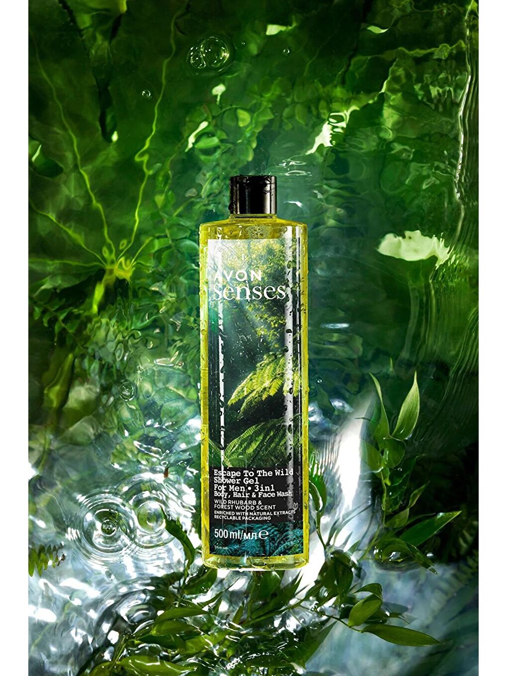 Senses Escape to the Wild Saç Vücut ve Yüz için Erkek Duş Jeli 500 Ml.-2