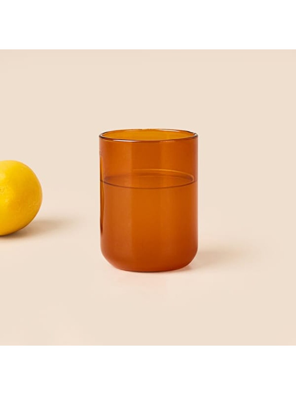 Sarı 4'lü Cam Bardak - Amber - 290 Ml-3