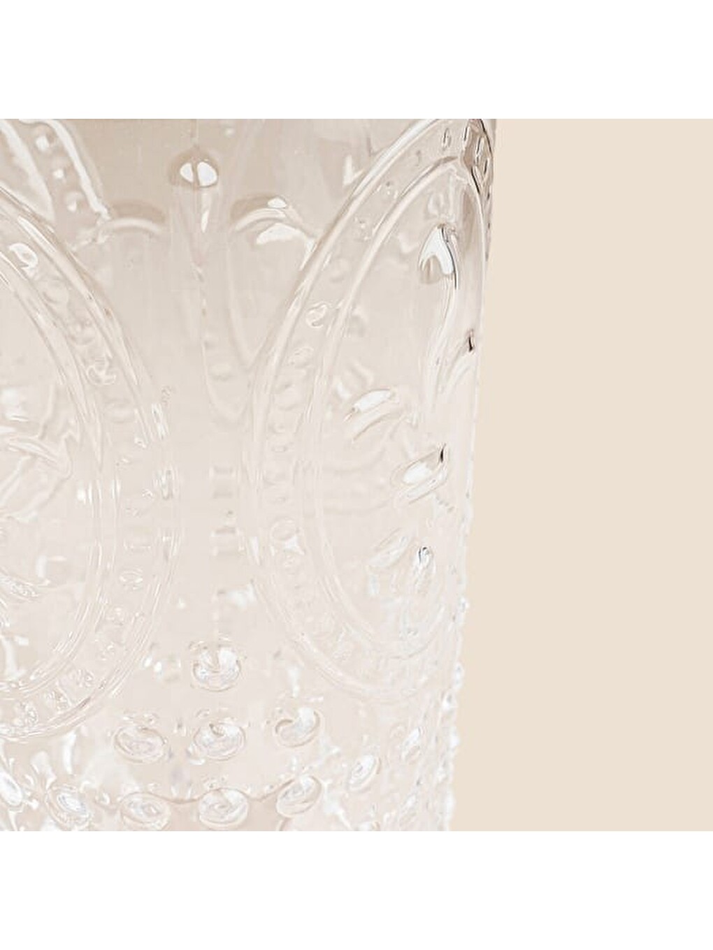 Renksiz Fleur De Lis Bardak - Şeffaf - 500 Ml-2