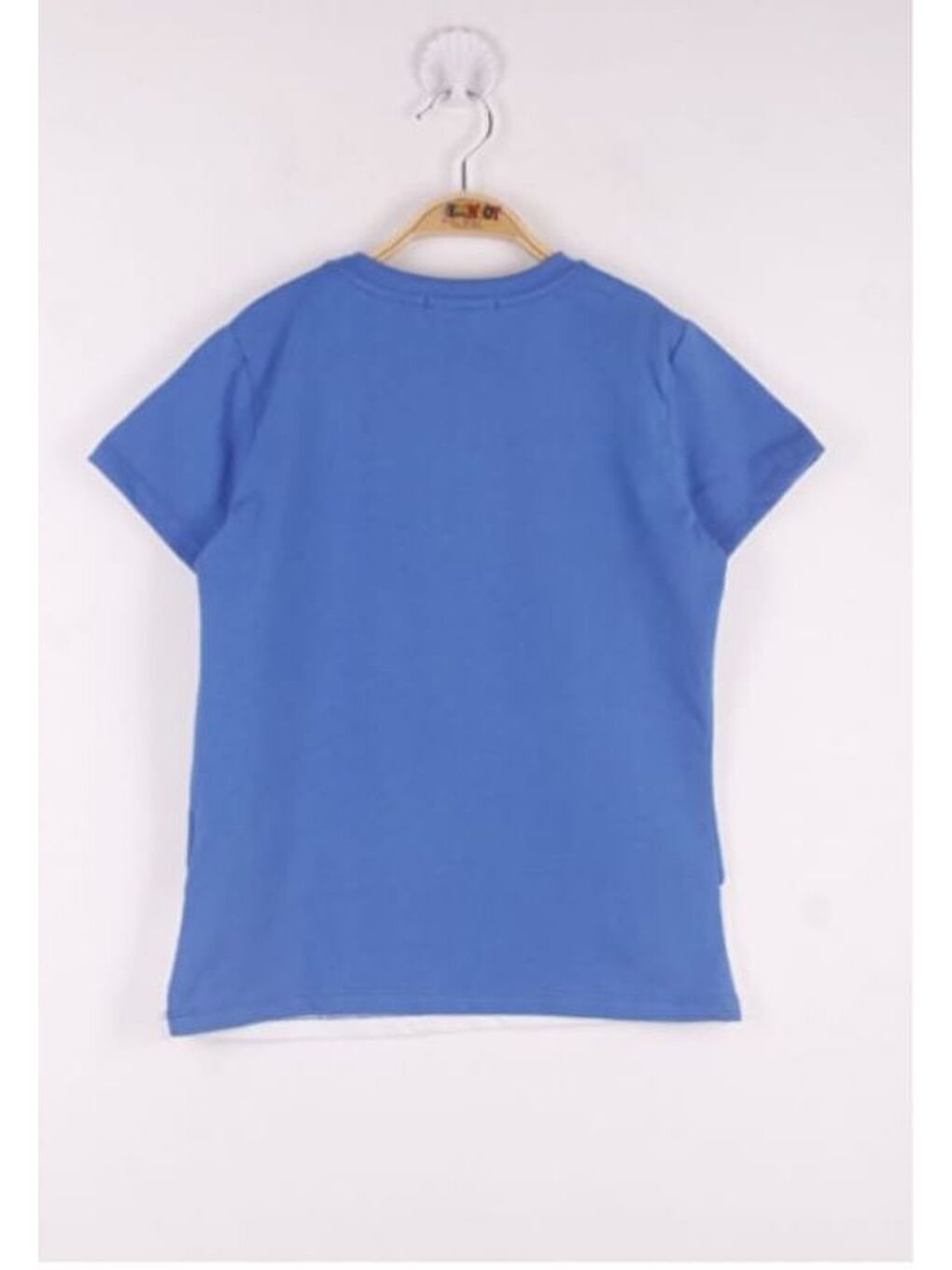 Mavi Erkek Çocuk Göğsü Yazı Baskılı-1