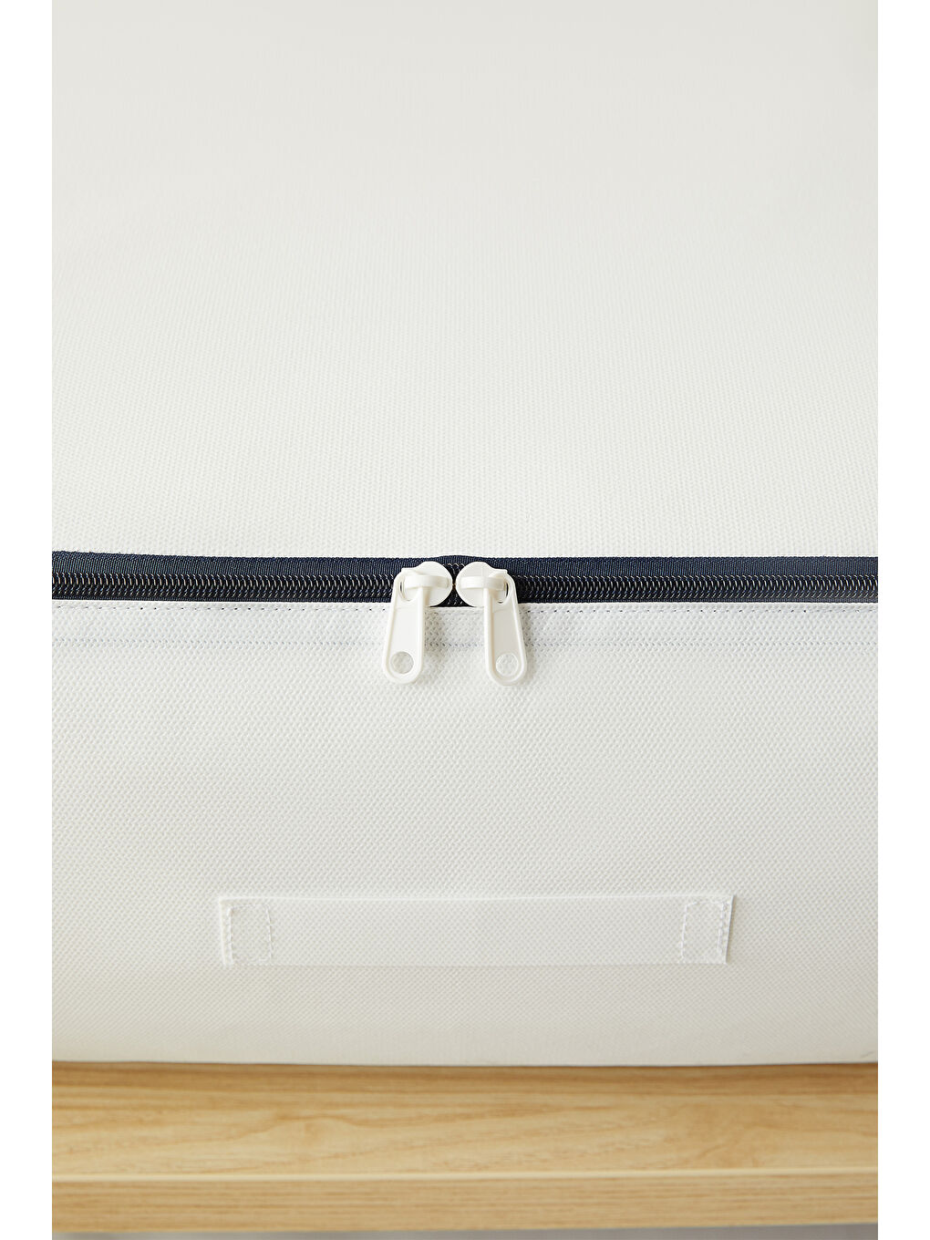 2'li Mega Boy Lacivert Fermuarlı Beyaz Renk Stuff & Things Baza Altı Hurç Set 74 x 46 x 22 cm-2