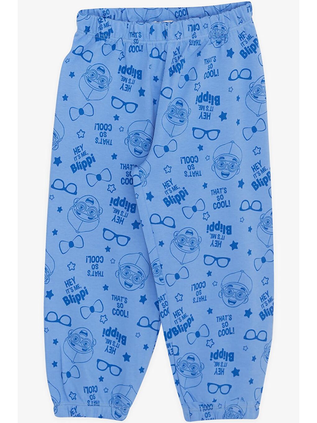 Erkek Bebek Pijama Takımı Havalı Çocuk Desenli Mavi (9 Ay-1.5 Yaş)-3